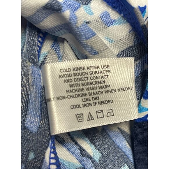 Coolibar Women’s UPF 50+ Sun Protection Top- Long Sleeve- Blue Pattern- Sz XXL - Picture 8 of 8